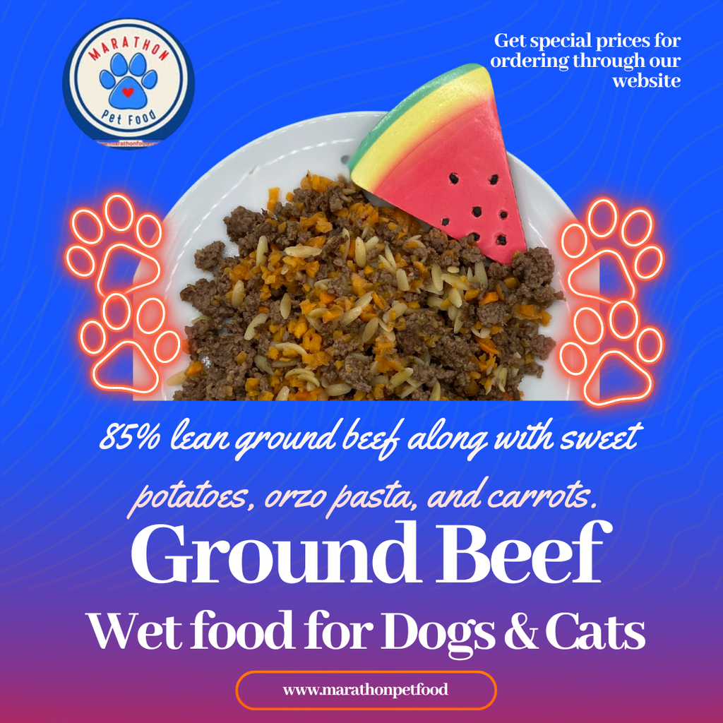 Ground Beef – Wet Food for Dogs & Cats